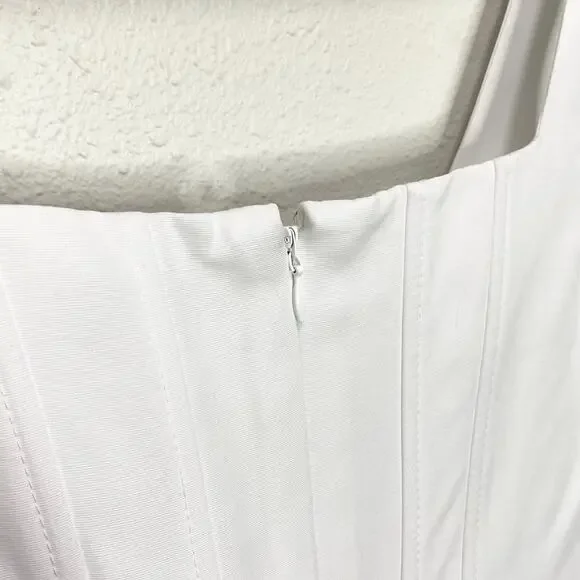 Staud Landscape Mini Dress In White 4 NWT - Picture 6 of 8